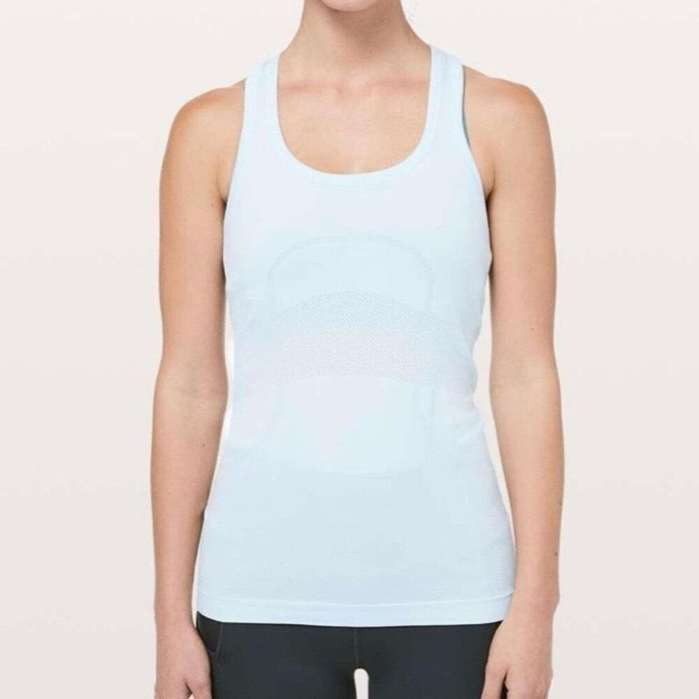 (S) Lululemon Swiftly Tech Racerback Tank Top – Light Blue